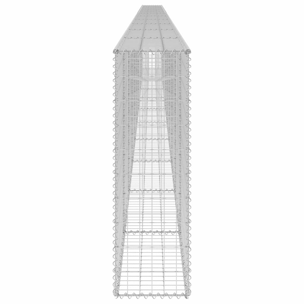 horganyzott acél gabion fal fedéllel 900 x 30 x 100 cm