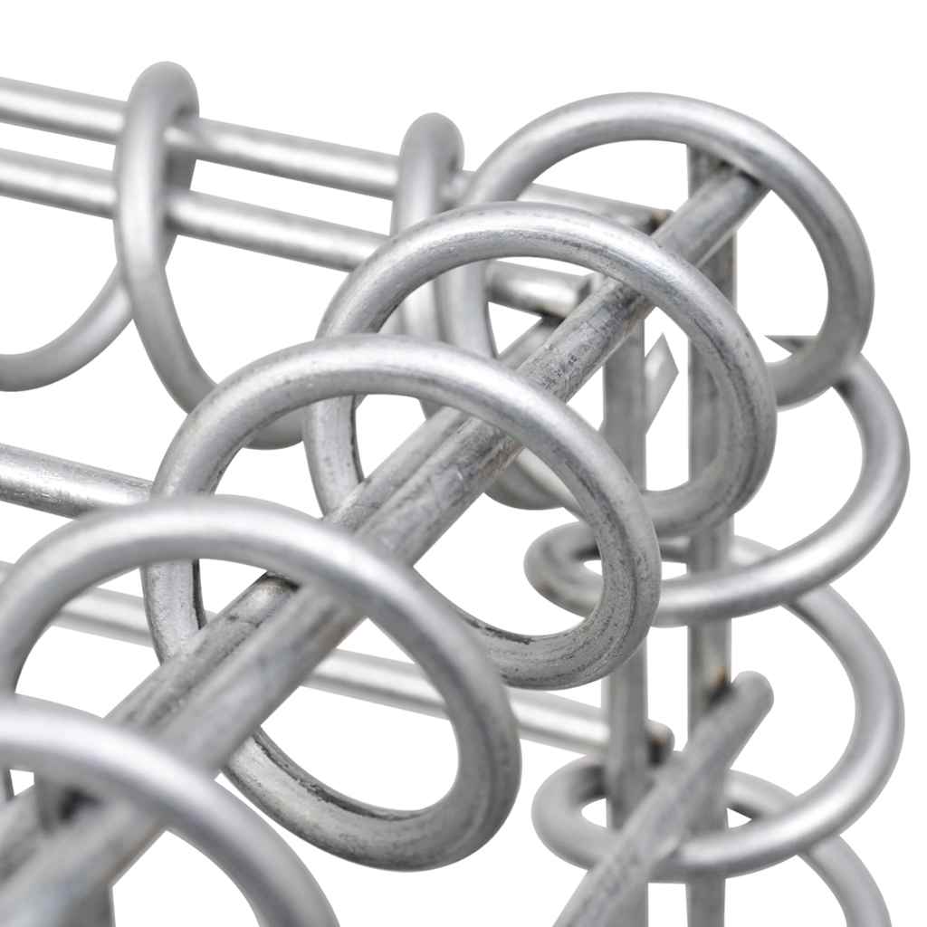 horganyzott acél gabion fal fedéllel 900 x 30 x 100 cm