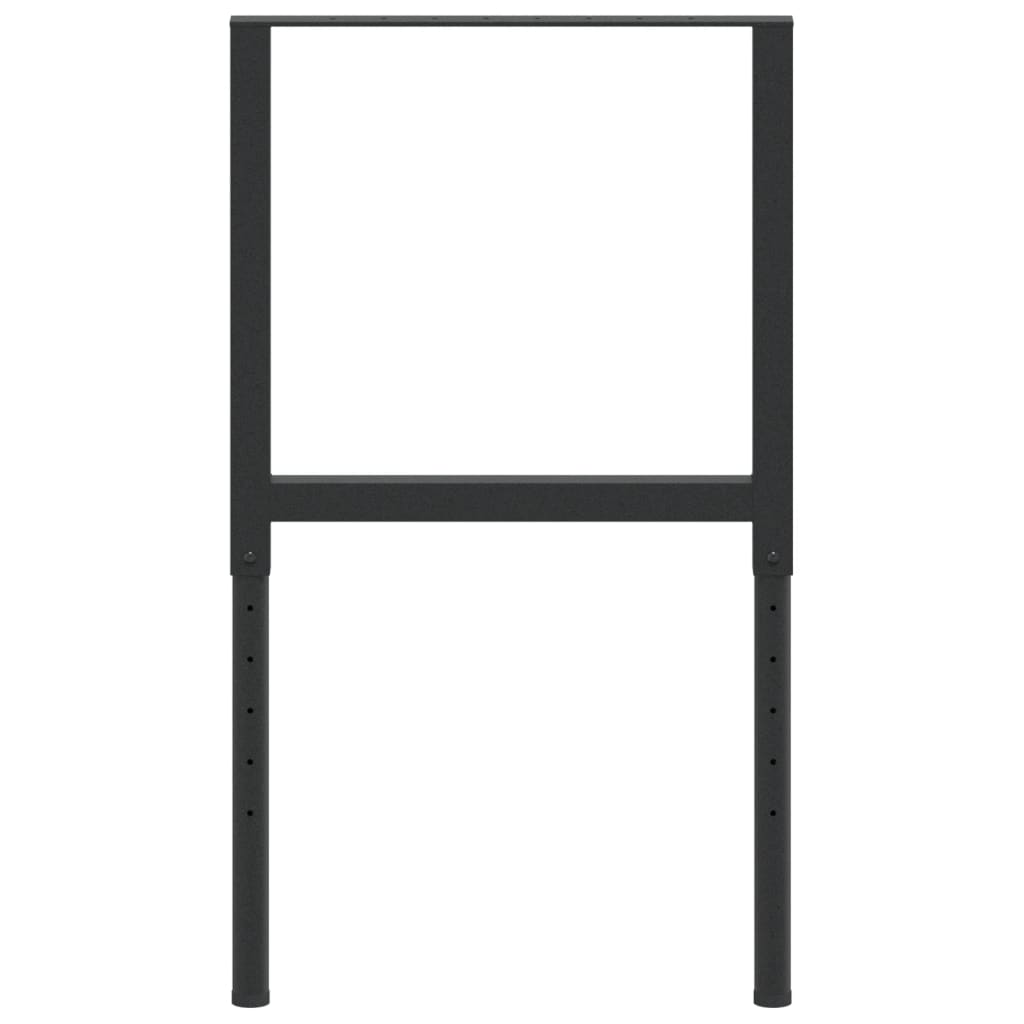 2 db fekete állítható fém munkapadváz 55 x (69-95,5) cm