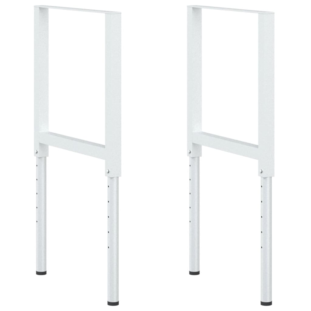 2 db szürke állítható fém munkapadváz 55 x (69-95,5) cm