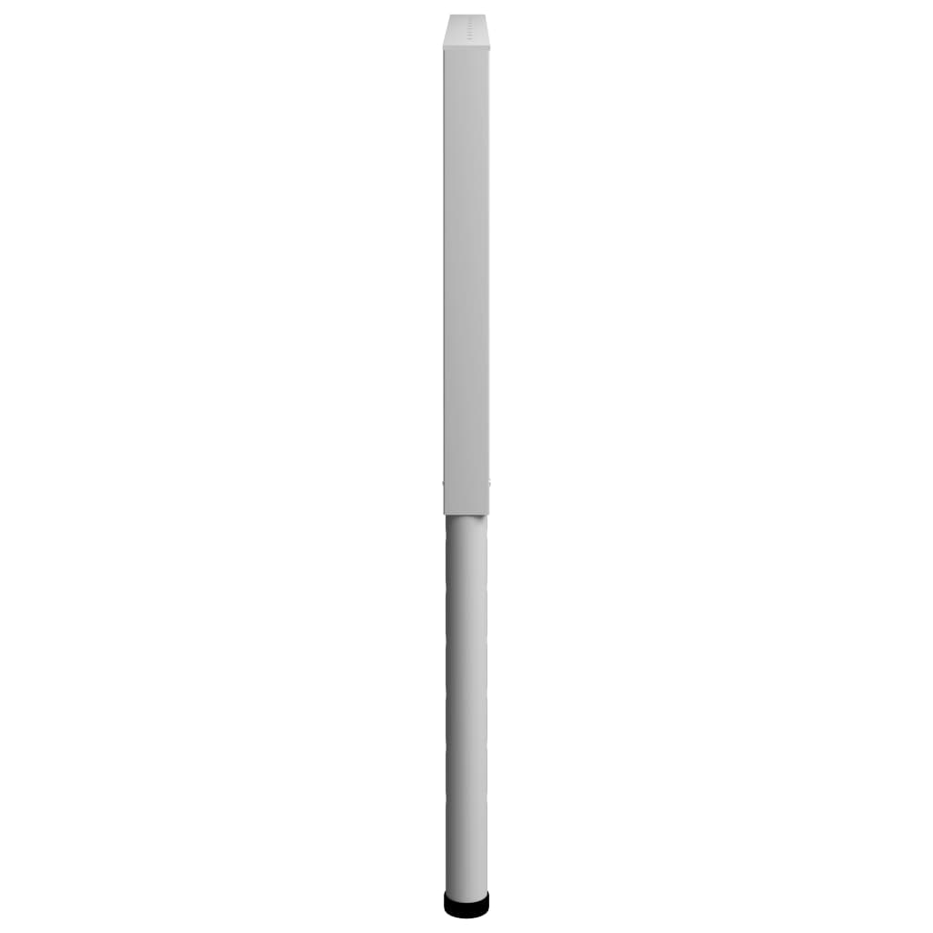 2 db szürke állítható fém munkapadváz 85 x (69-95,5) cm