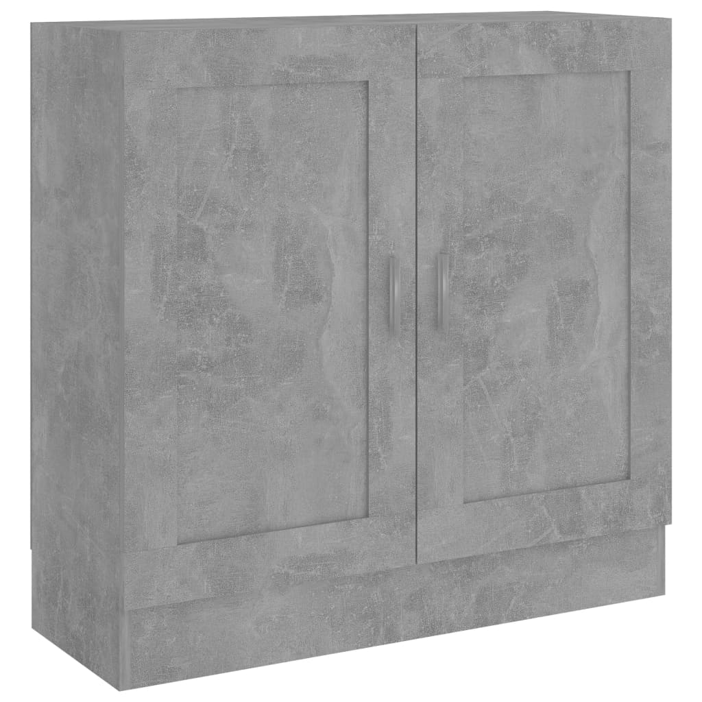 betonszürke szerelt fa könyvszekrény 82,5 x 30,5 x 80 cm