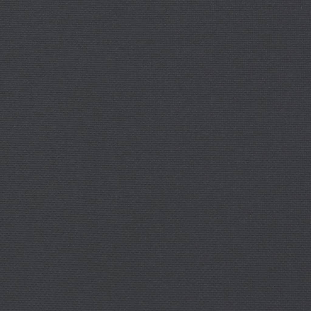 fekete oxford szövet napozóágy párna 200 x 60 x 3 cm