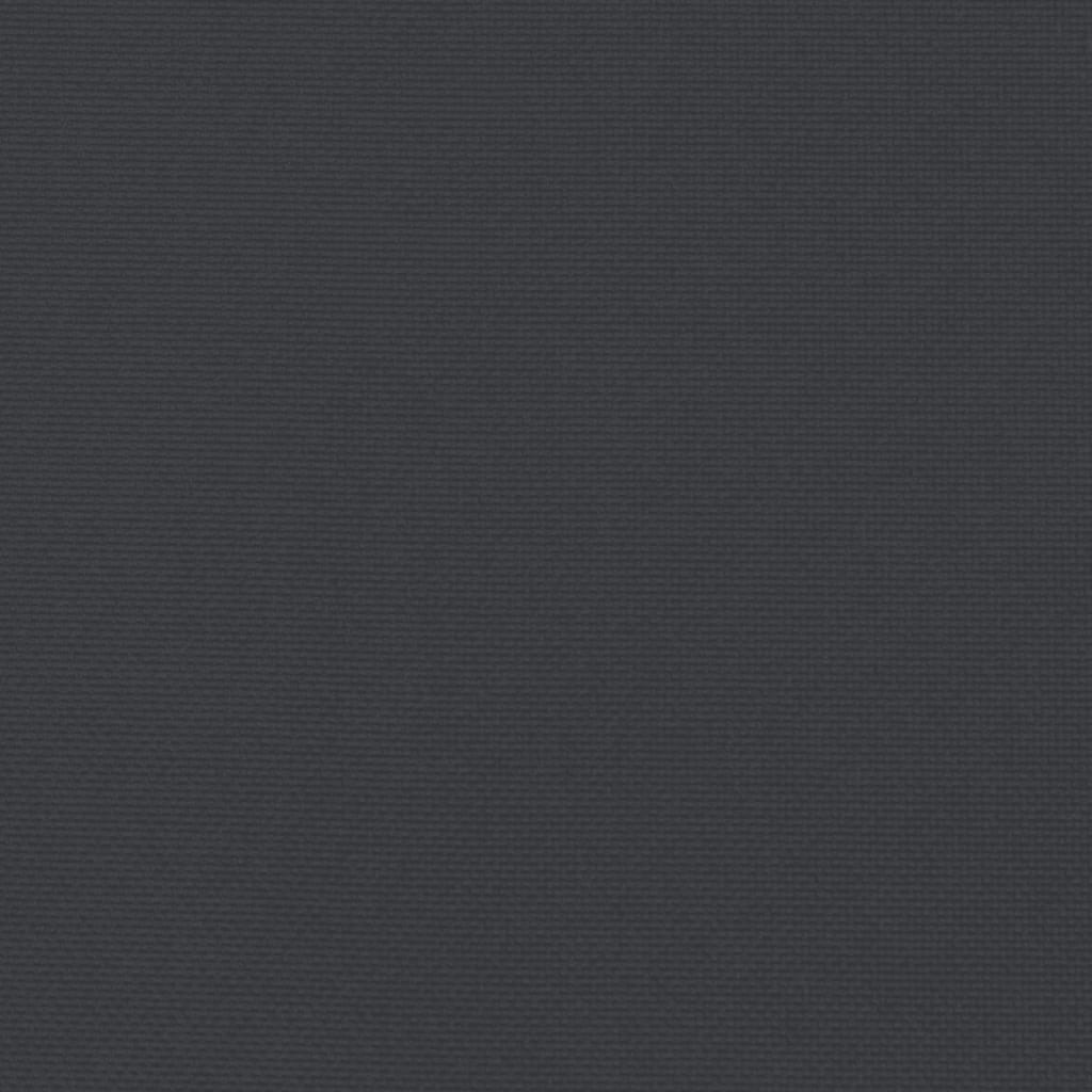 fekete oxford szövet napozóágy párna 200 x 70 x 3 cm