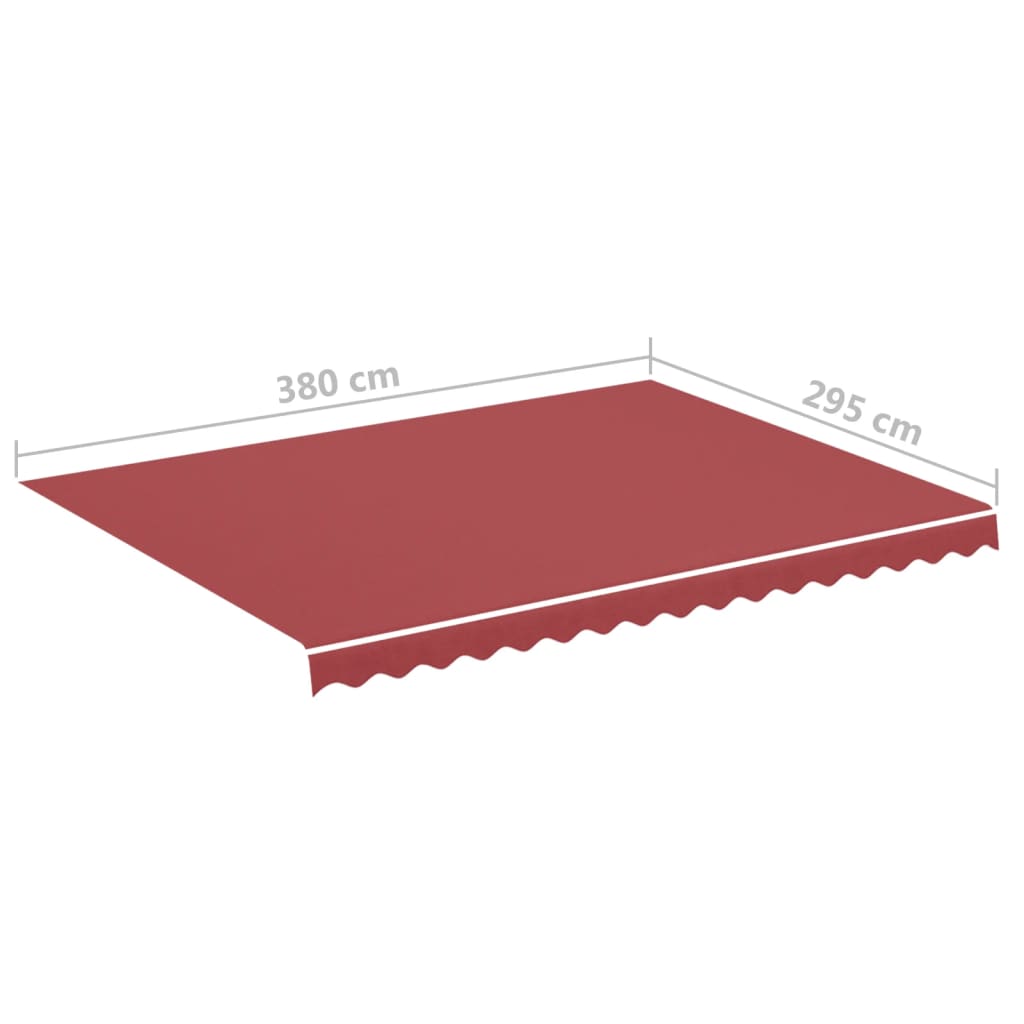 burgundi vörös csere napellenző ponyva 4 x 3 m