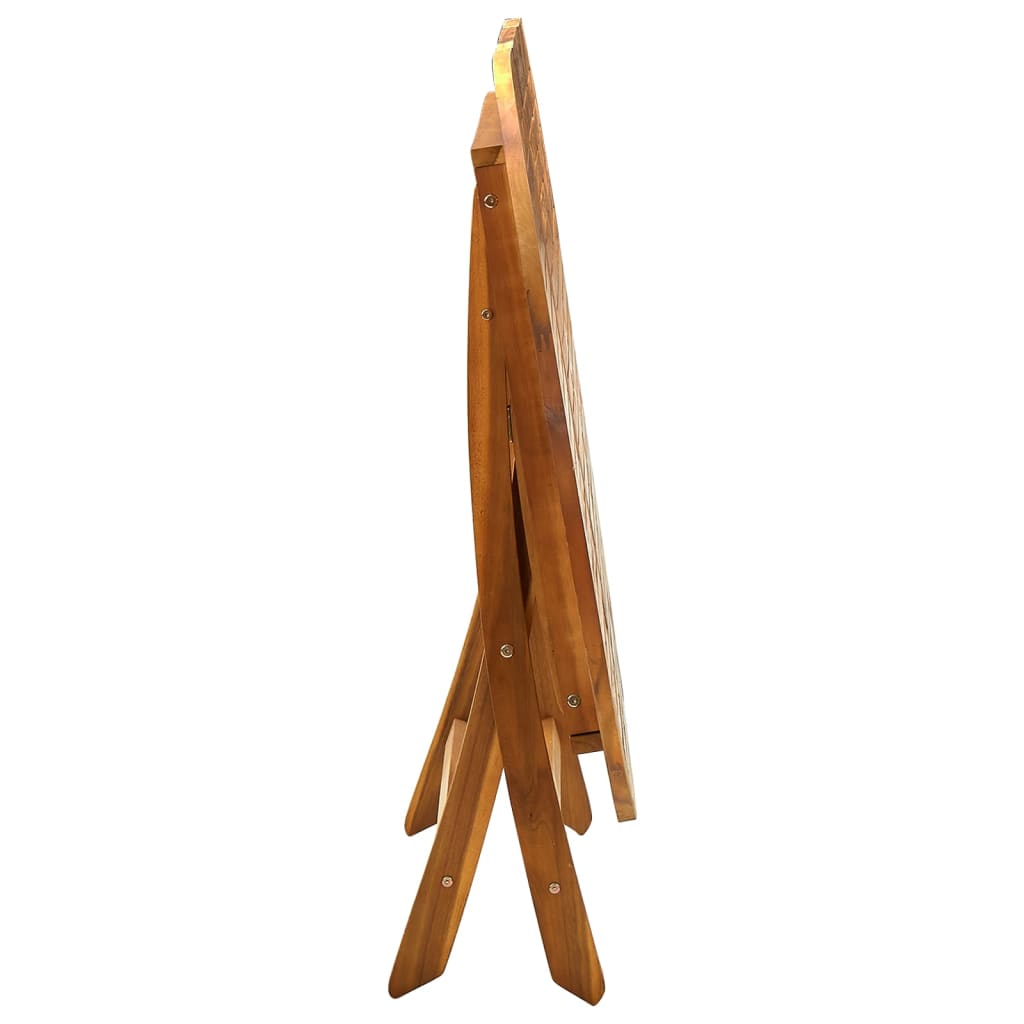 tömör akácfa összecsukható kerti asztal 160 x 85 x 75 cm