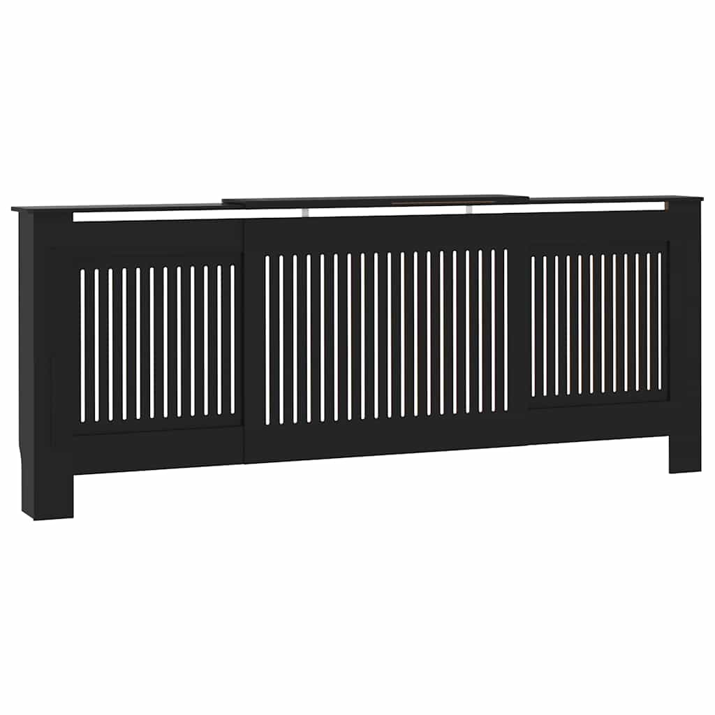 fekete MDF radiátorburkolat 205 cm