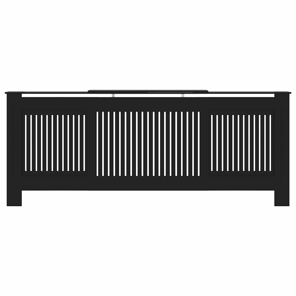 fekete MDF radiátorburkolat 205 cm