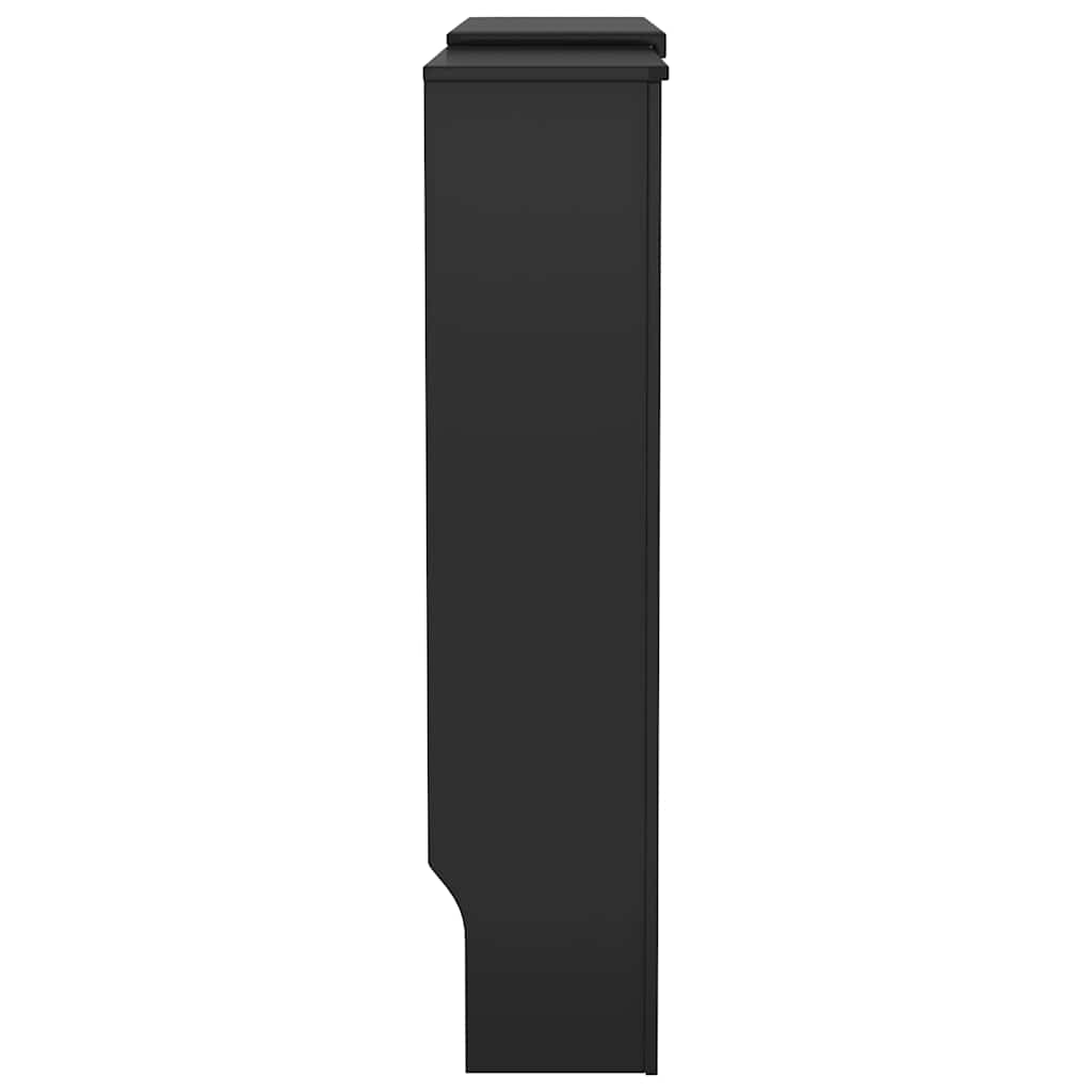 fekete MDF radiátorburkolat 205 cm