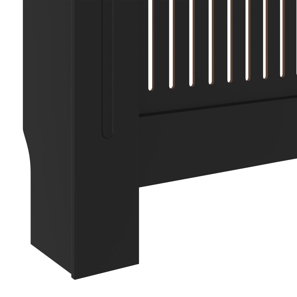 fekete MDF radiátorburkolat 205 cm