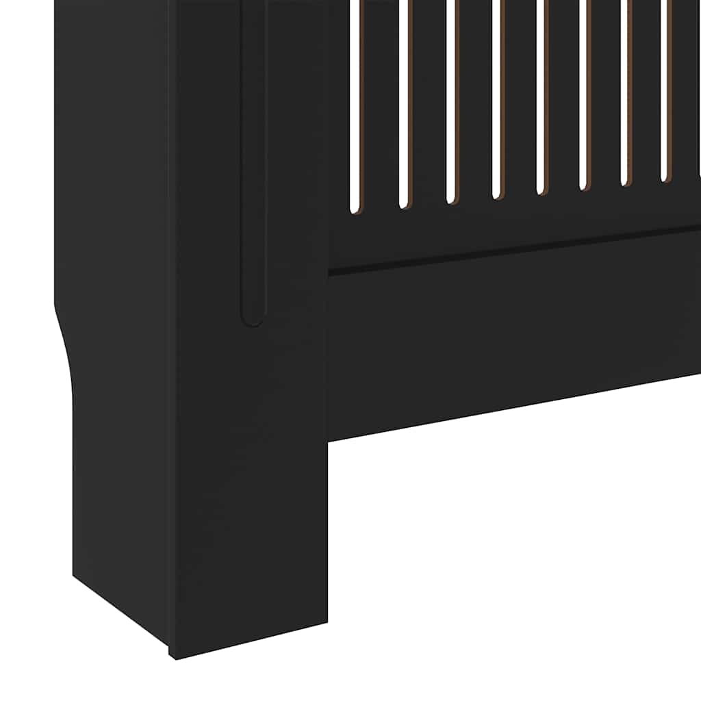fekete MDF radiátorburkolat 205 cm
