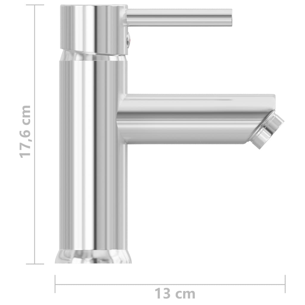 krómozott felületű fürdőszobai mosdócsaptelep 130 x 176 mm