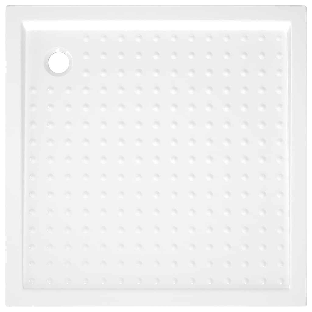 fehér pettyes ABS zuhanytálca 80 x 80 x 4 cm