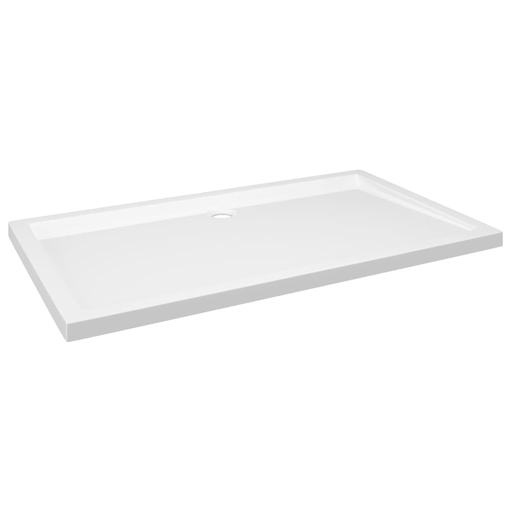 téglalap alakú fehér ABS zuhanytálca 70 x 120 cm