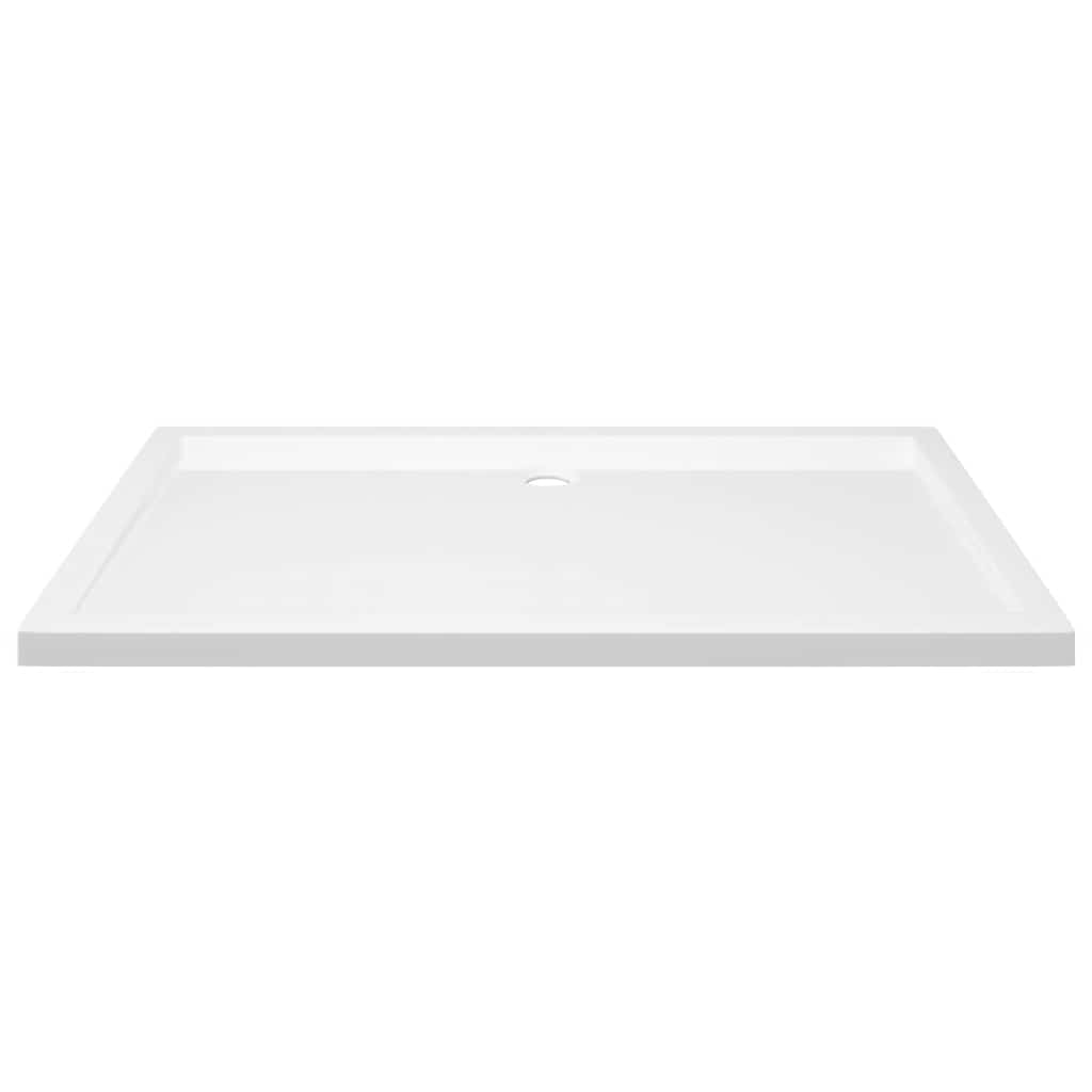 téglalap alakú fehér ABS zuhanytálca 70 x 120 cm