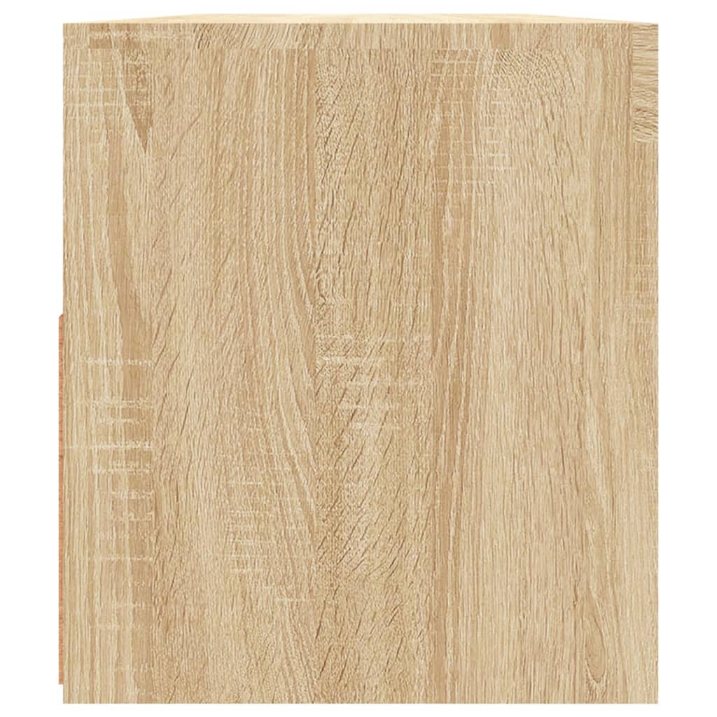 sonoma tölgy színű TV-szekrény LED-világítással 90 x 35 x 40 cm