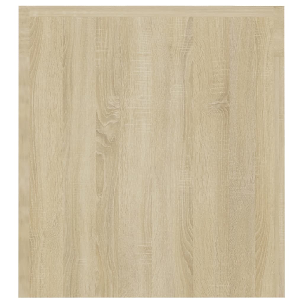 sonoma tölgy színű TV-szekrény LED-lámpákkal 120 x 35 x 40 cm