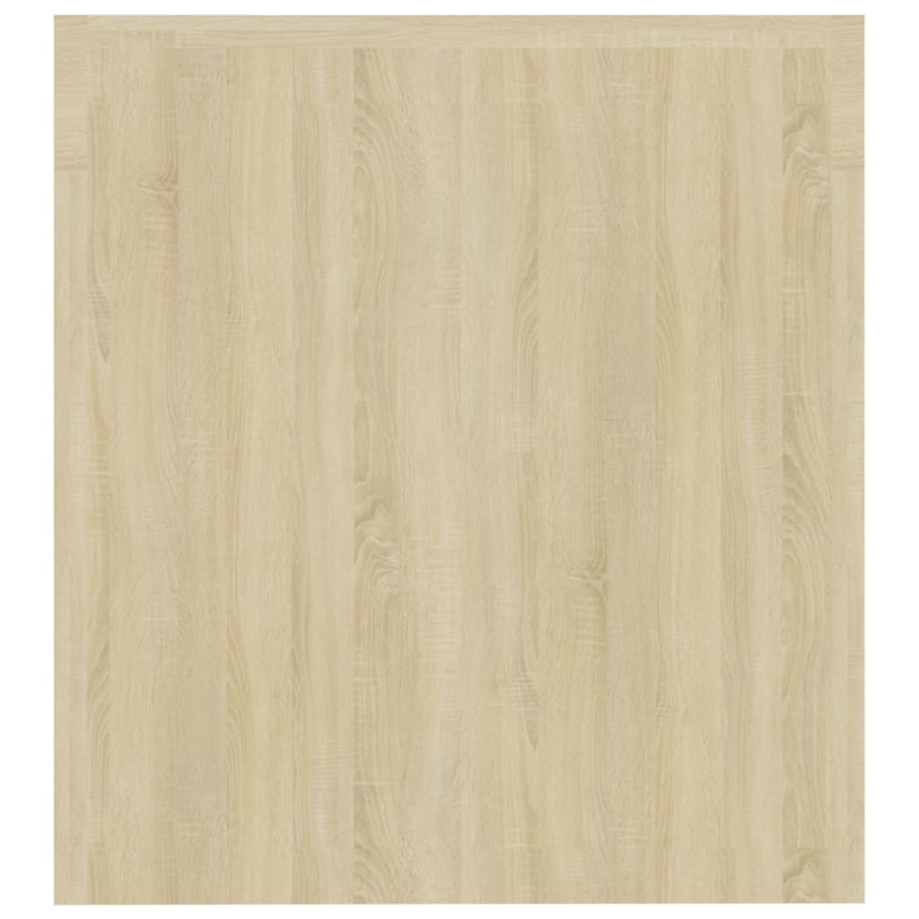 sonoma tölgy színű TV-szekrény LED-lámpákkal 140 x 36,5 x 40 cm