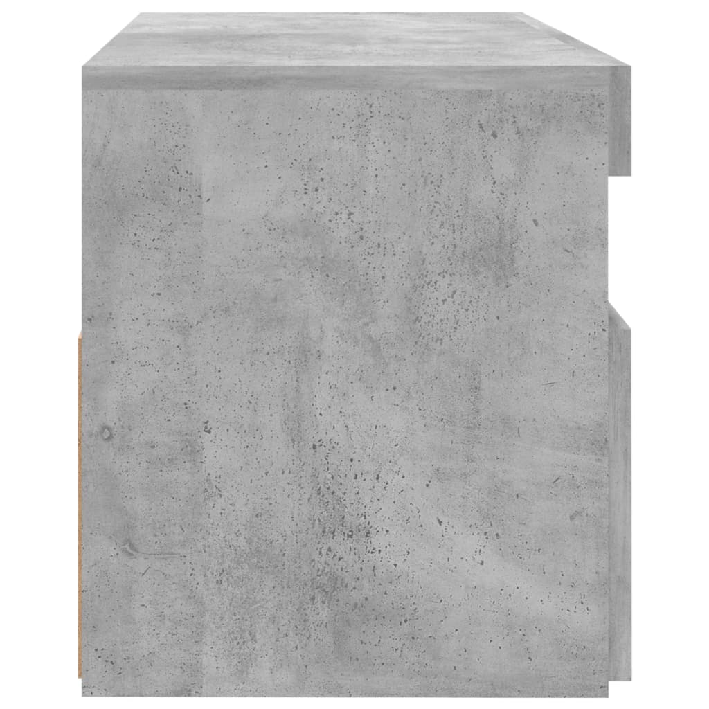 betonszürke TV-szekrény LED-lámpákkal 60 x 35 x 40 cm