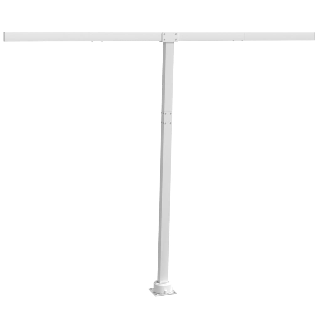 fehér vas napellenzőrúdszett 300 x 245 cm
