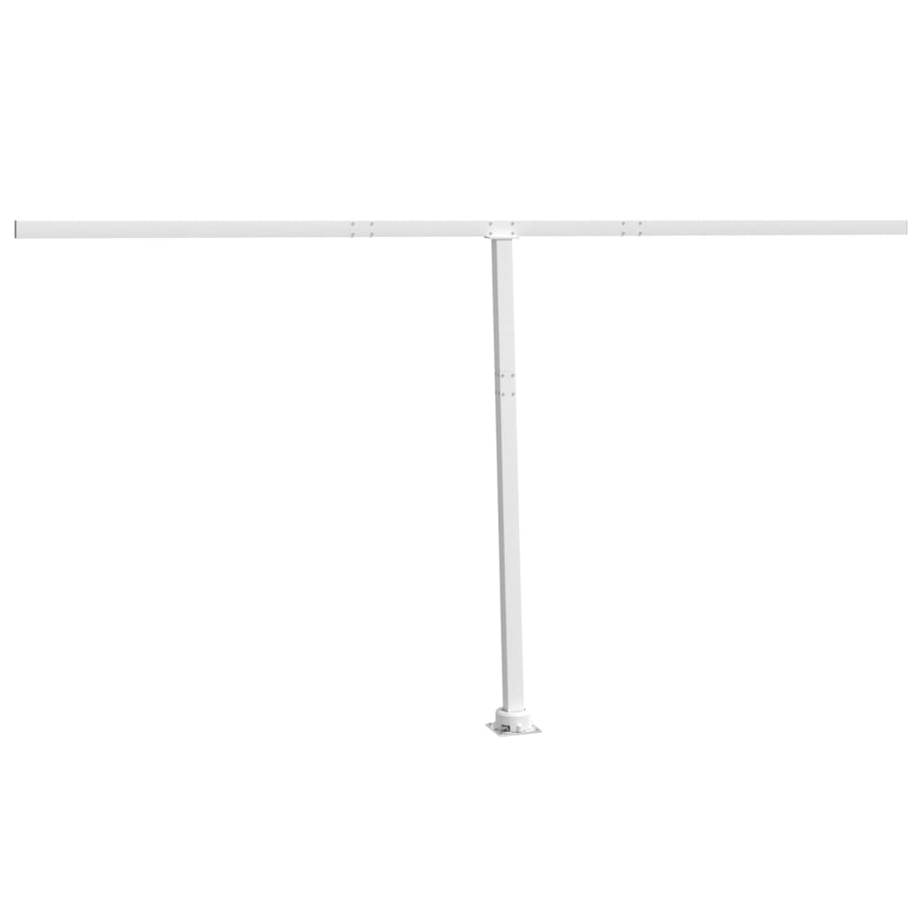 fehér vas napellenzőrúdszett 450 x 245 cm