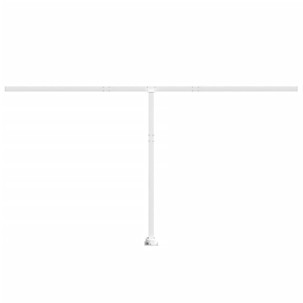 fehér vas napellenzőrúdszett 450 x 245 cm