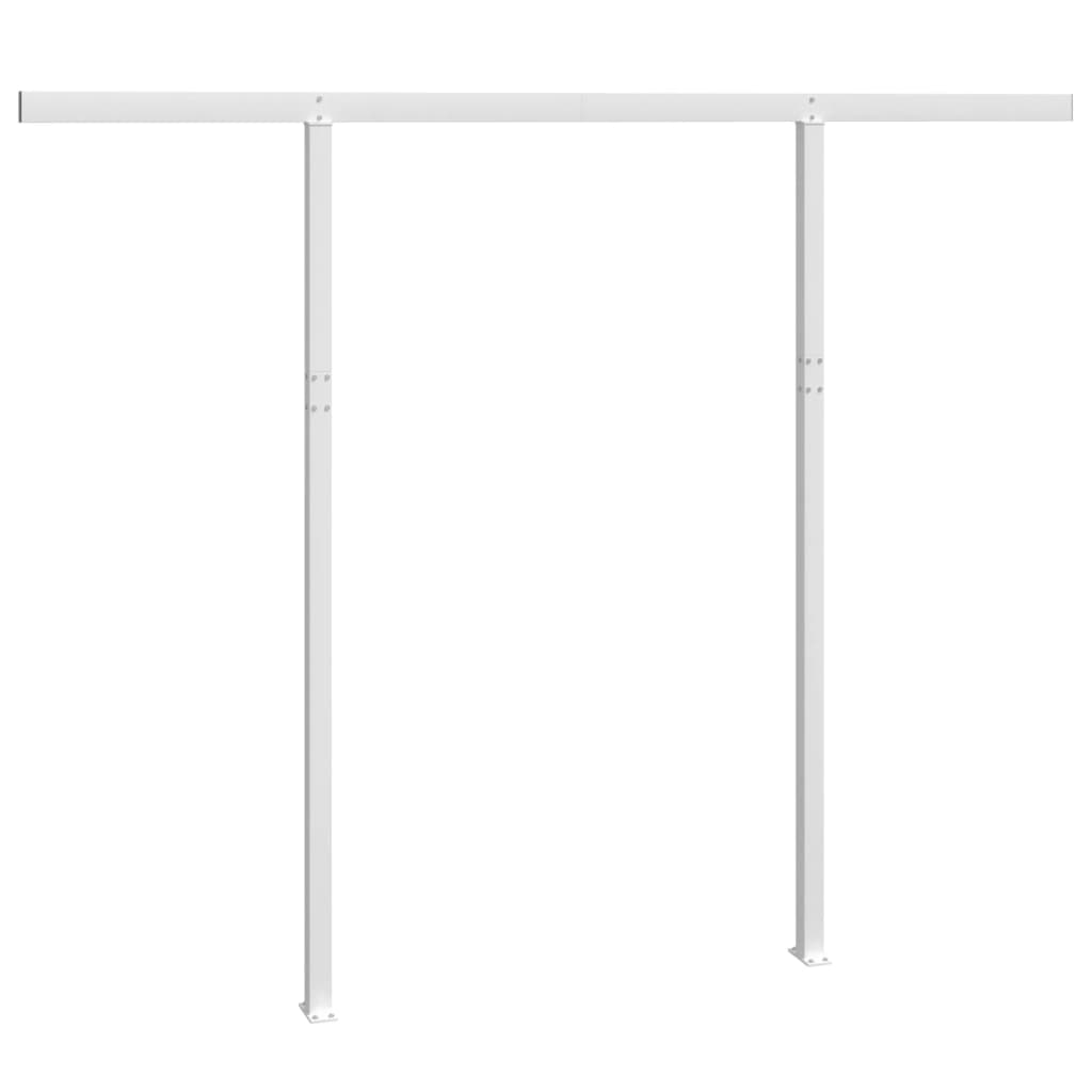 fehér vas napellenzőrúdszett 300 x 245 cm