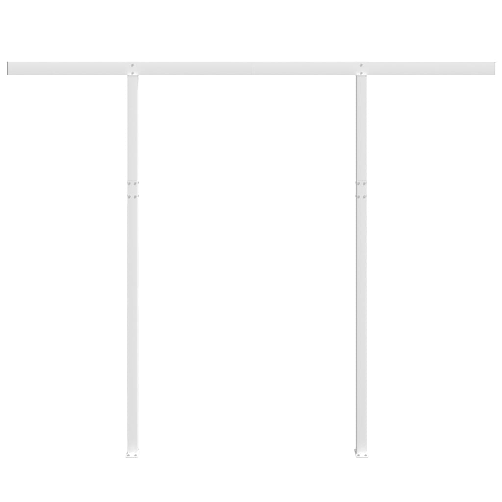 fehér vas napellenzőrúdszett 300 x 245 cm