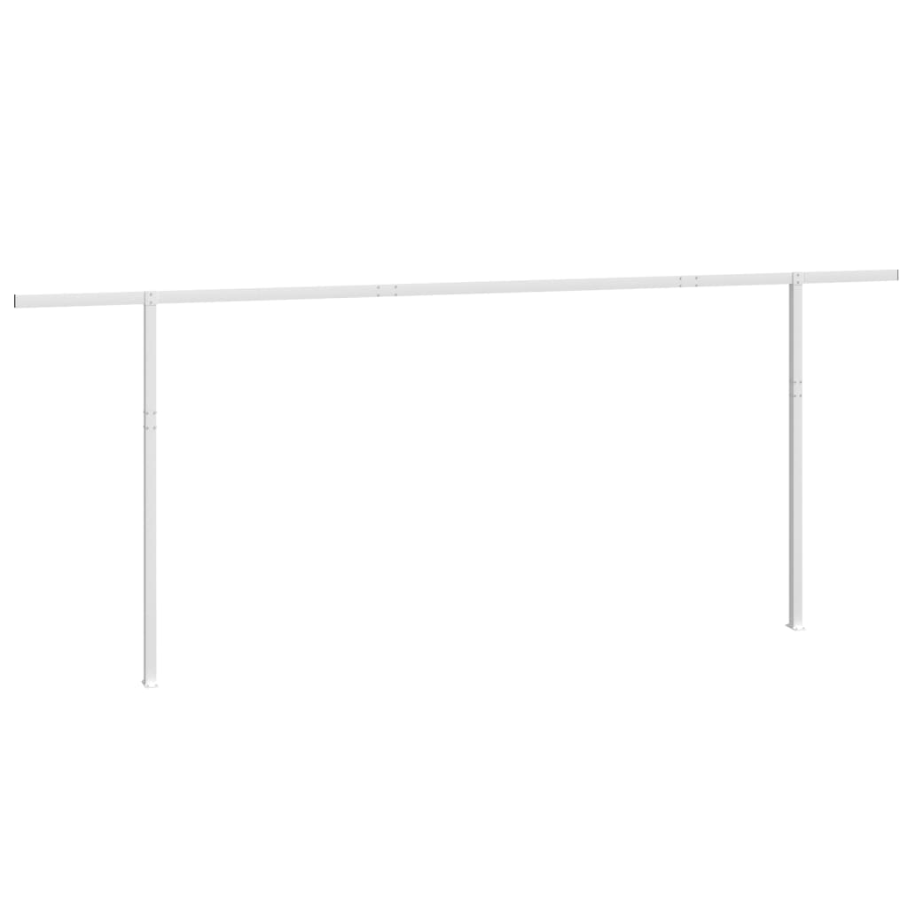 fehér vas napellenzőrúdszett 600 x 245 cm