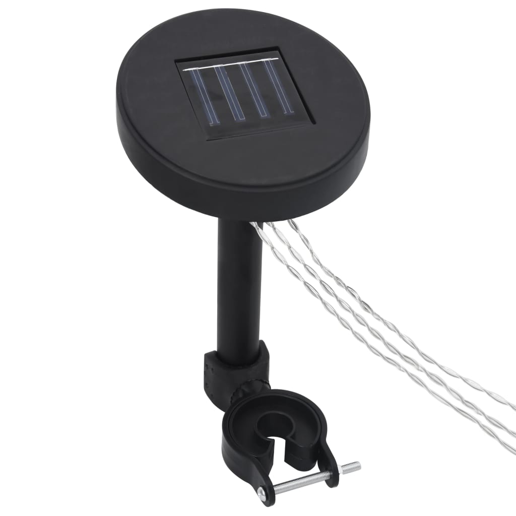 pavilon LED fényfüzér napelemes panellel