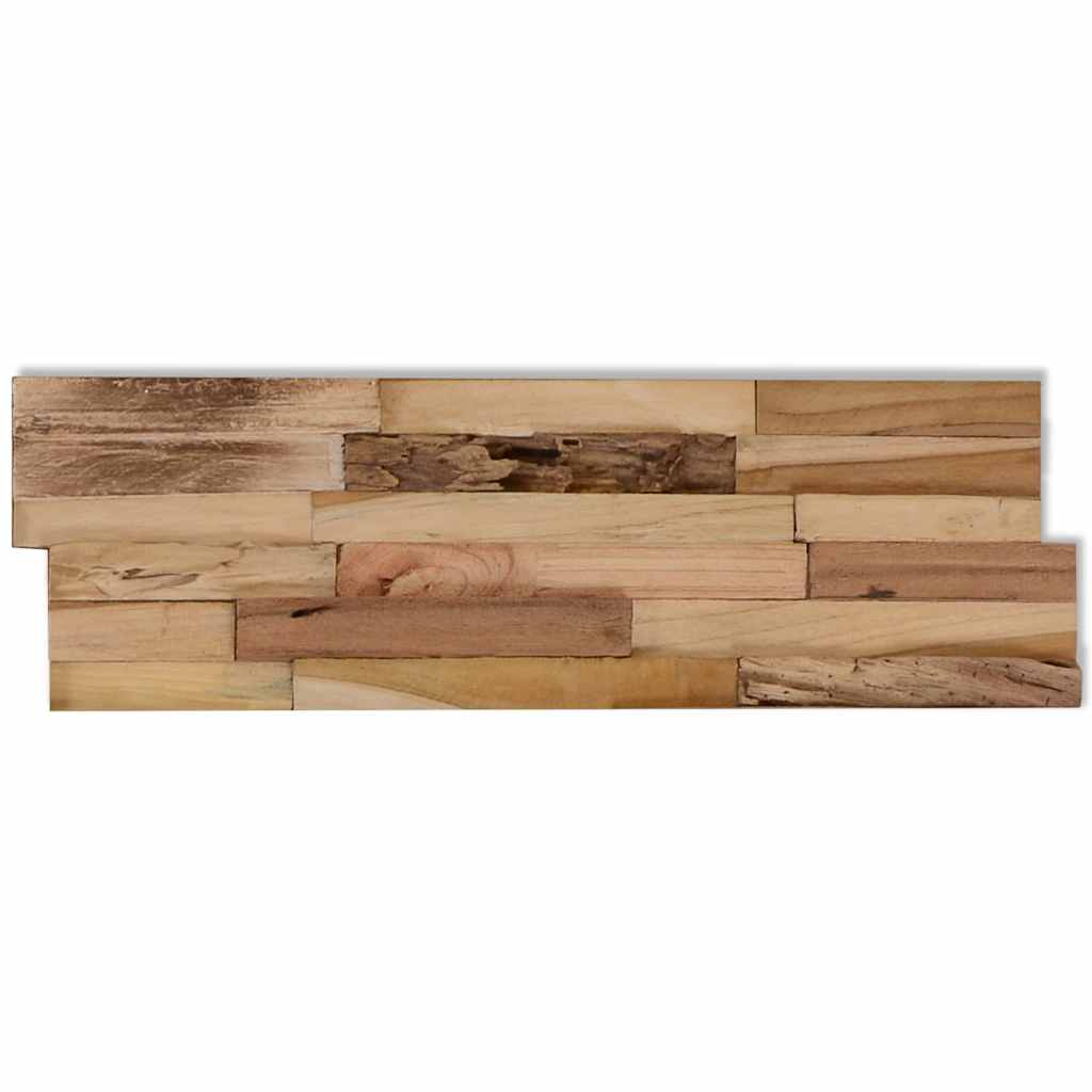 10 db újrahasznosított tíkfa falburkoló panel 1,03 m²