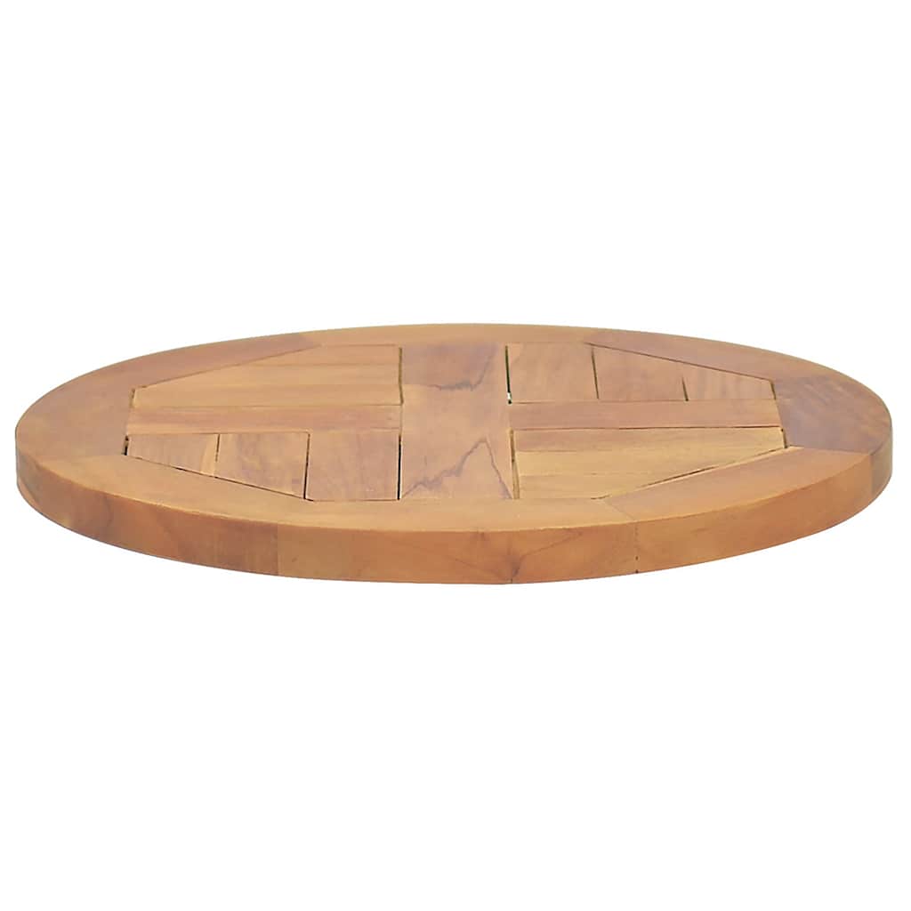 kerek tömör tíkfa asztallap 2,5 cm 40 cm