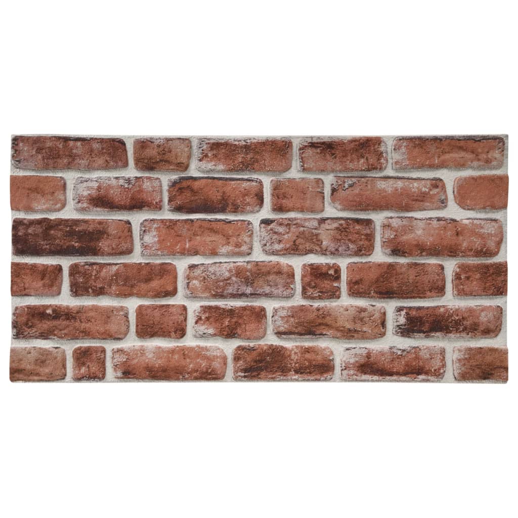 10 db EPS 3D fali panel sötétbarna téglamintával