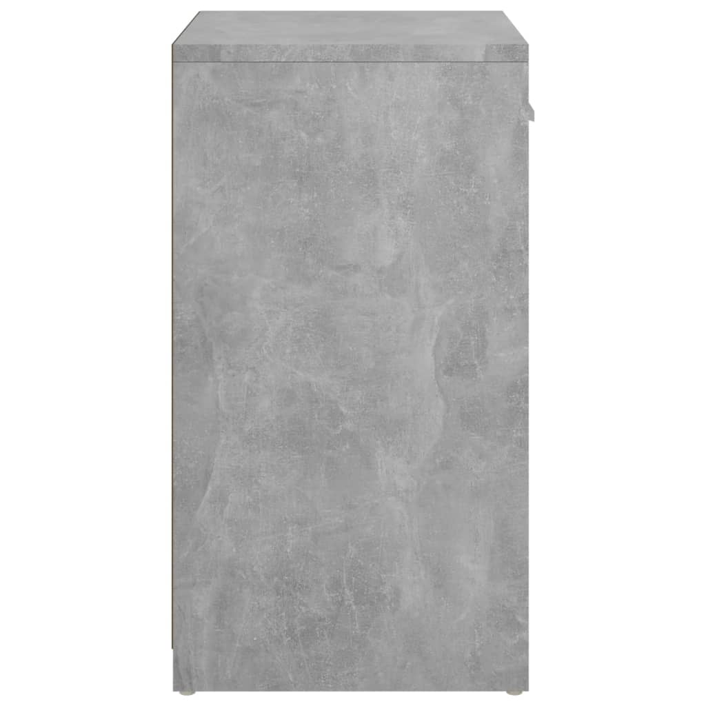 betonszürke szerelt fa cipőtároló pad 94,5 x 31 x 57 cm