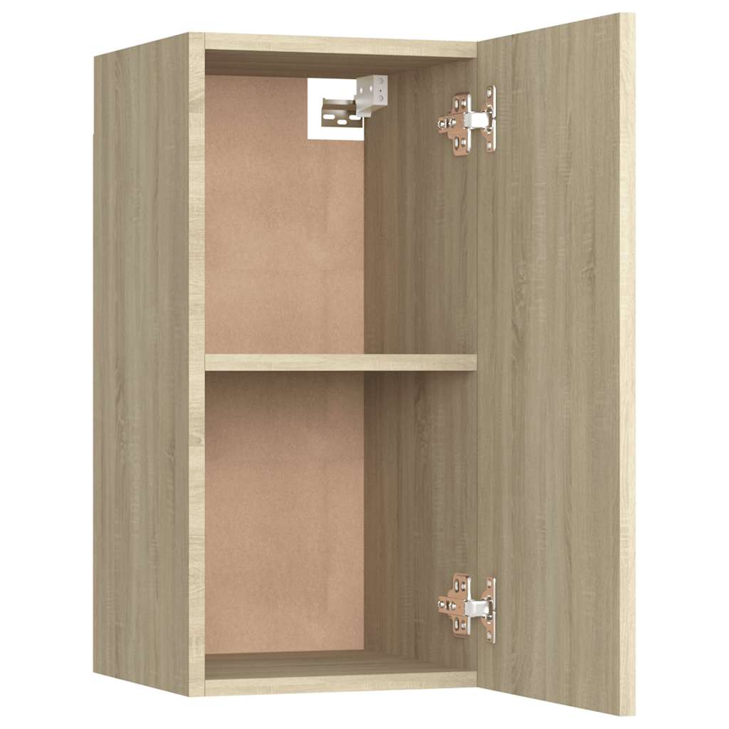 2 db sonoma tölgy szerelt fa TV-szekrény 30,5x30x60 cm