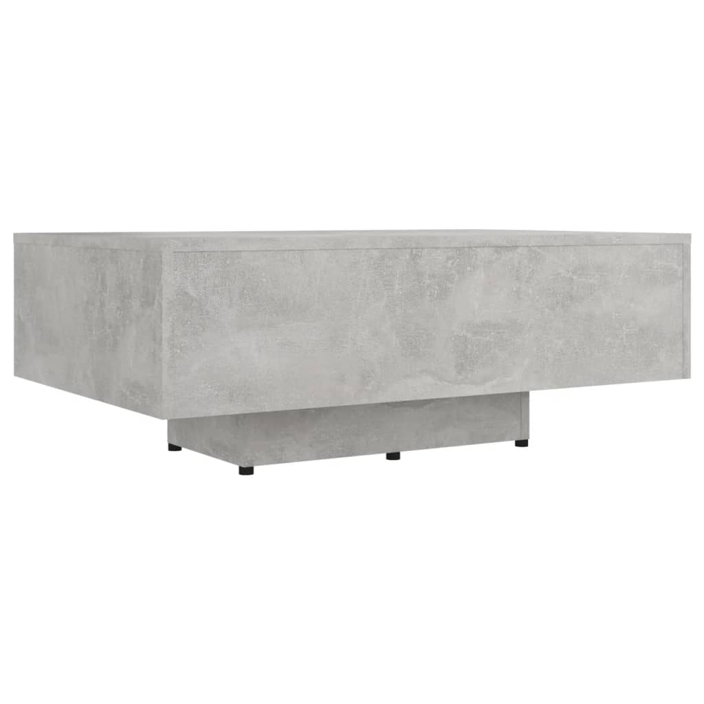betonszürke szerelt fa dohányzóasztal 85 x 55 x 31 cm