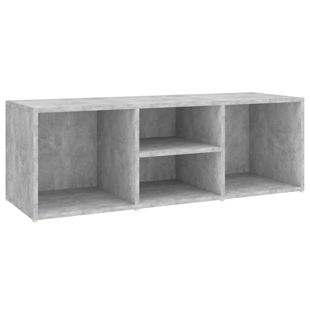 betonszürke szerelt fa cipőtároló pad 105 x 35 x 35 cm