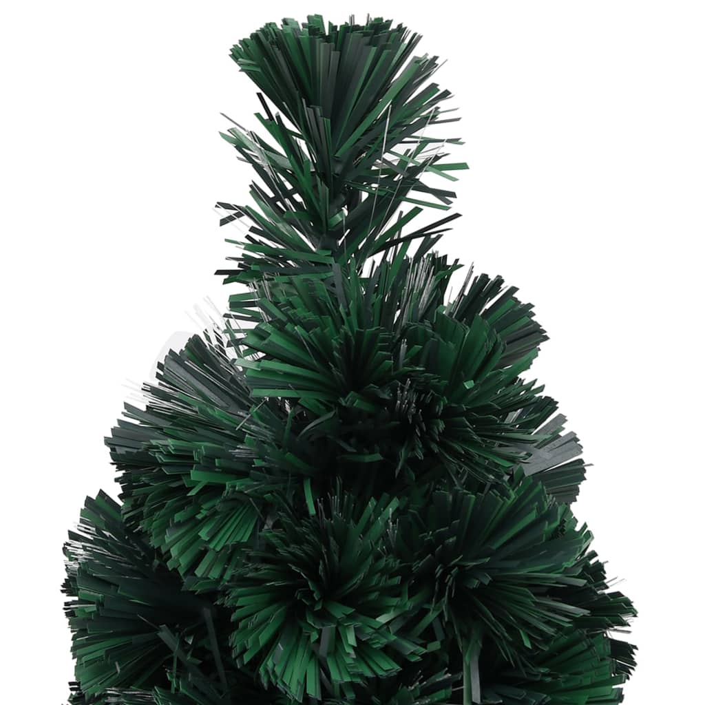 száloptikás vékony műkarácsonyfa talppal 64 cm