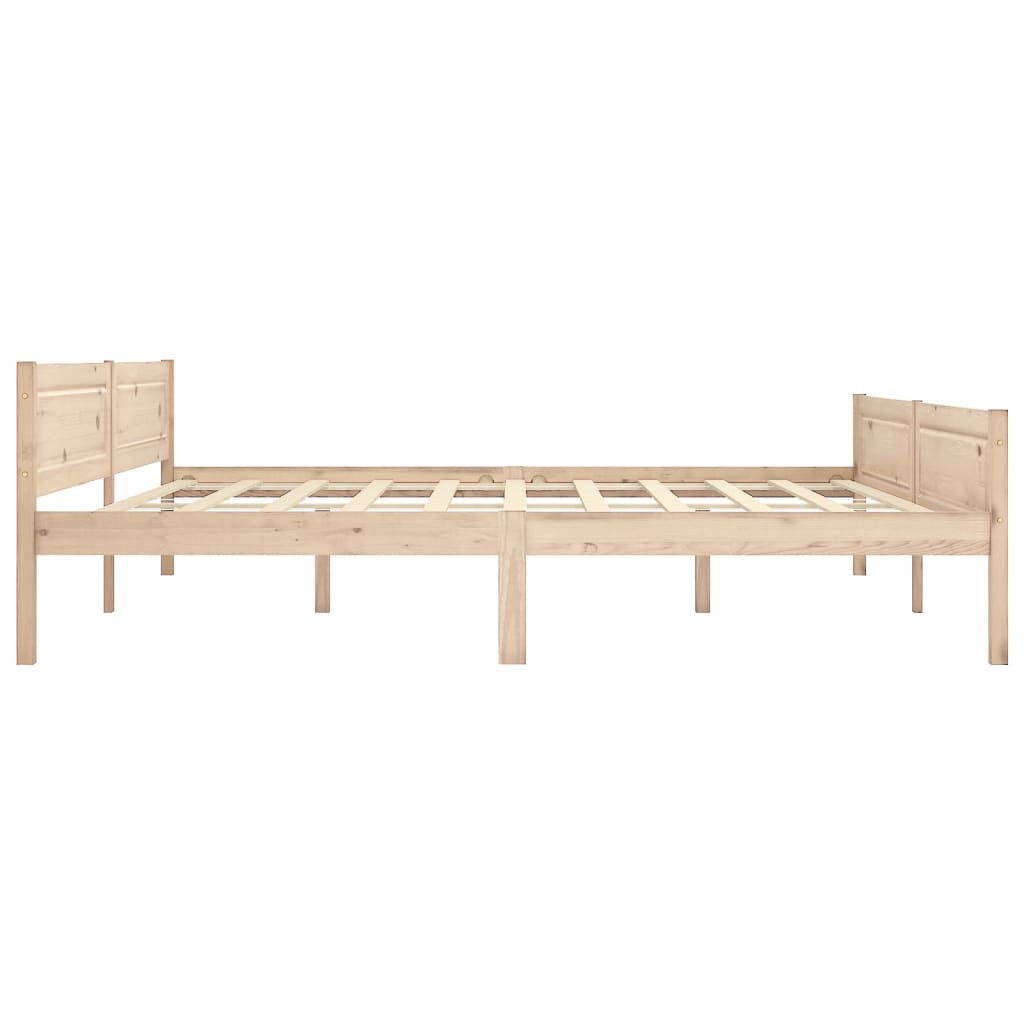 tömör fenyőfa ágykeret matrac nélkül 200 x 200 cm