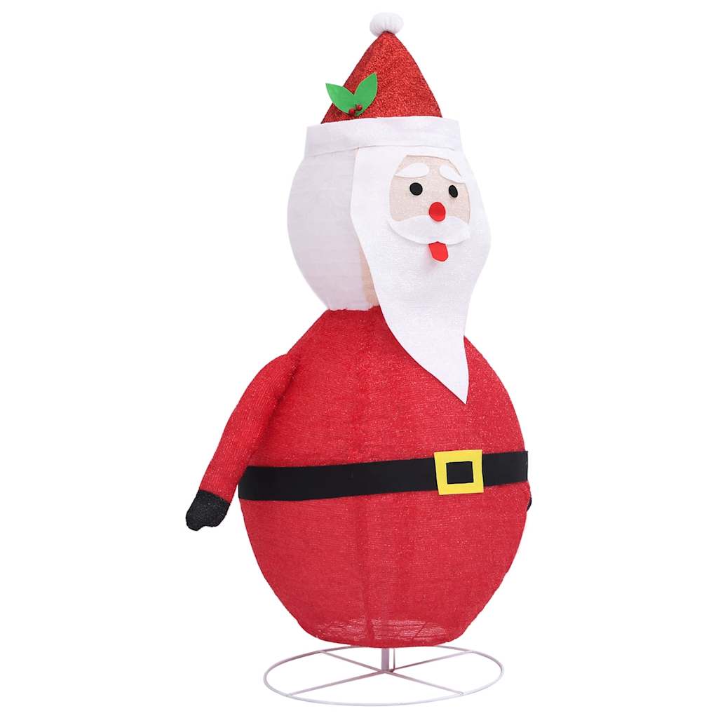 dekoratív luxus szövet karácsonyi LED-es Mikulás figura 120 cm