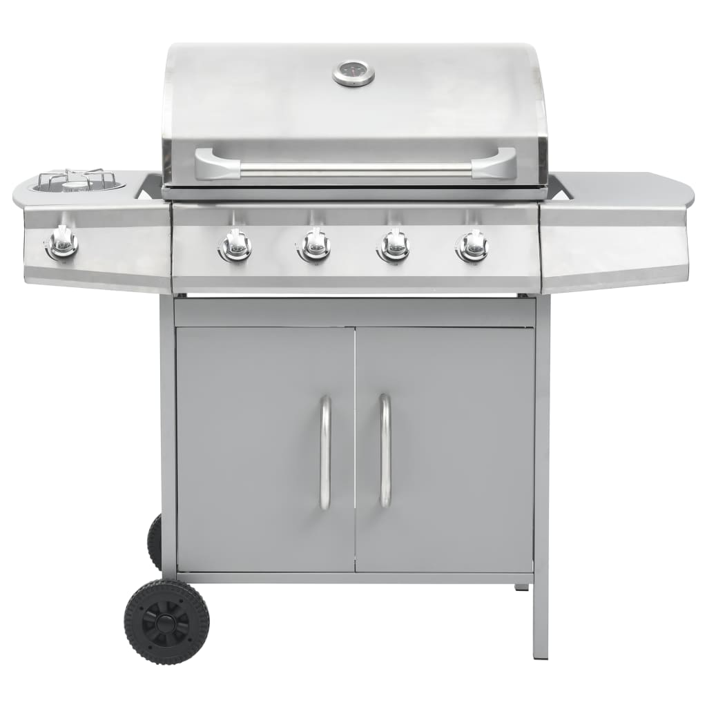 ezüst gázgrillsütő 4+1 főzőfelülettel