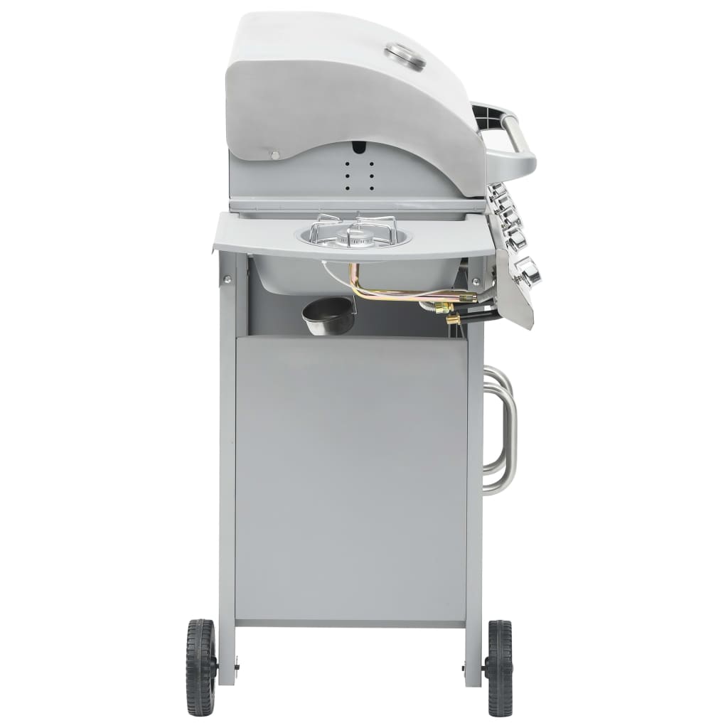 ezüst gázgrillsütő 4+1 főzőfelülettel