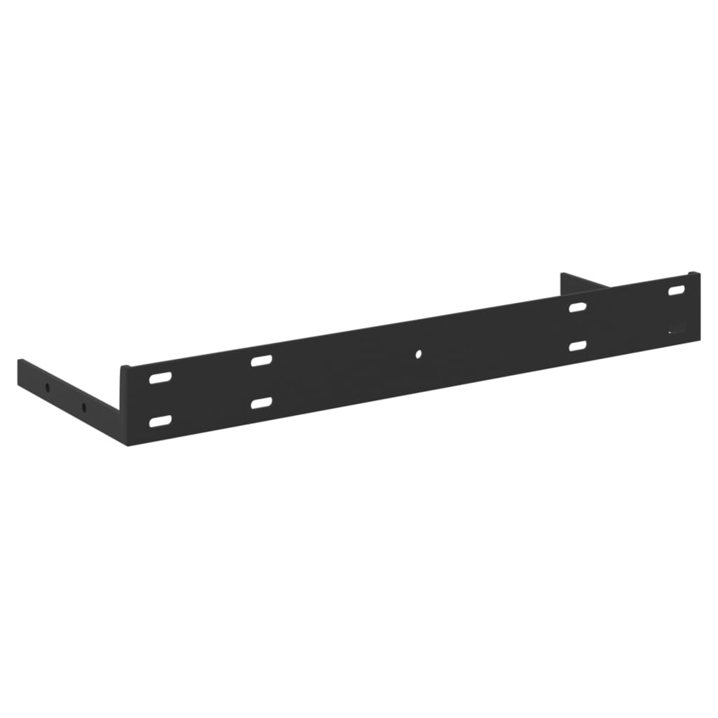 2 db tölgyszínű és fehér MDF lebegő fali polc 40 x 23 x 3,8 cm