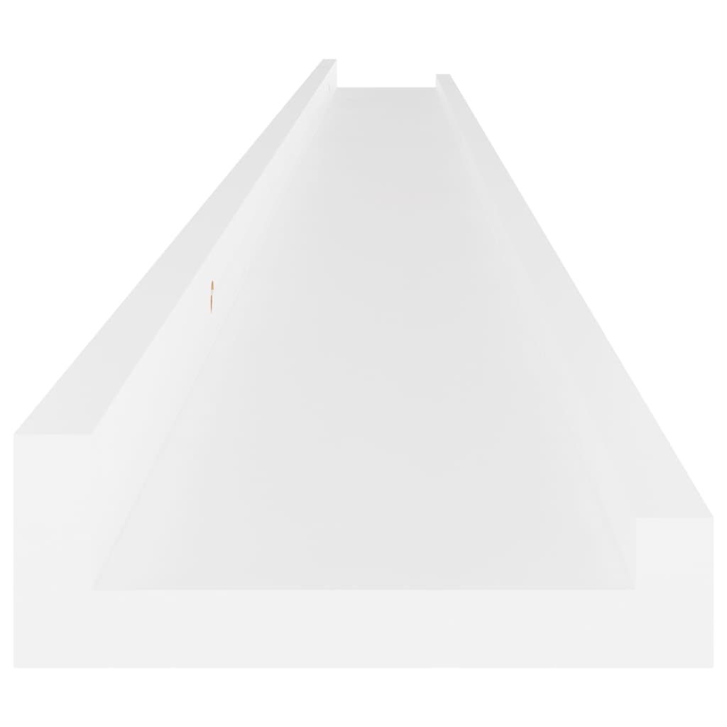 2 db fehér fali polc 115 x 9 x 3 cm