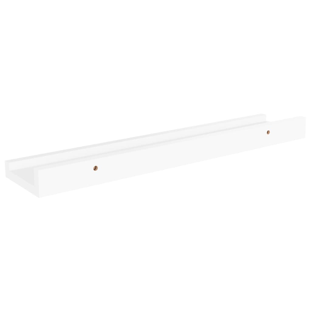 4 db fehér fali polc 40 x 9 x 3 cm