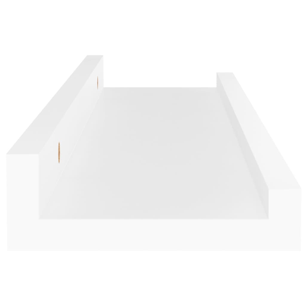 4 db fehér fali polc 40 x 9 x 3 cm