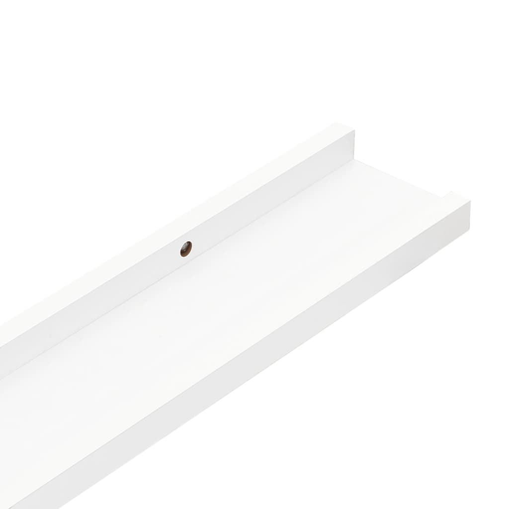 4 db fehér fali polc 40 x 9 x 3 cm
