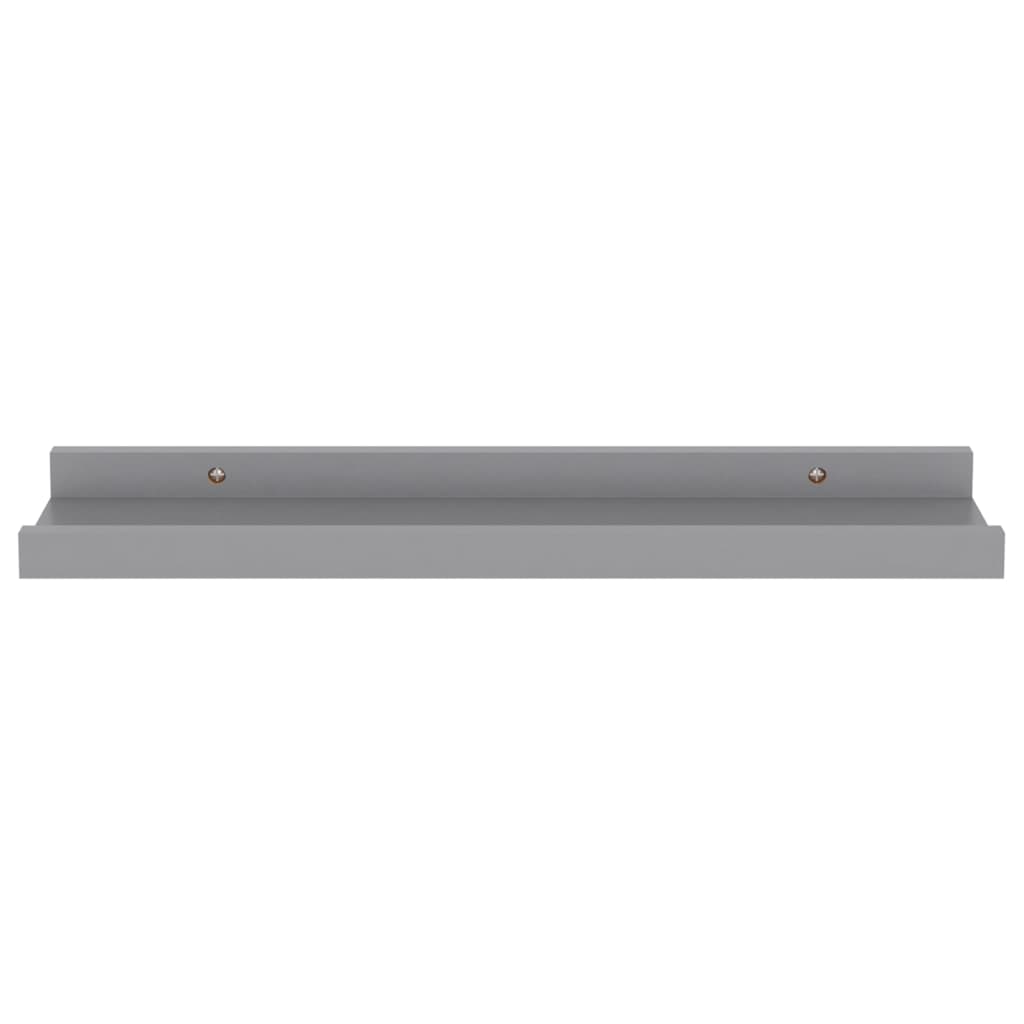 4 db szürke fali polc 40 x 9 x 3 cm
