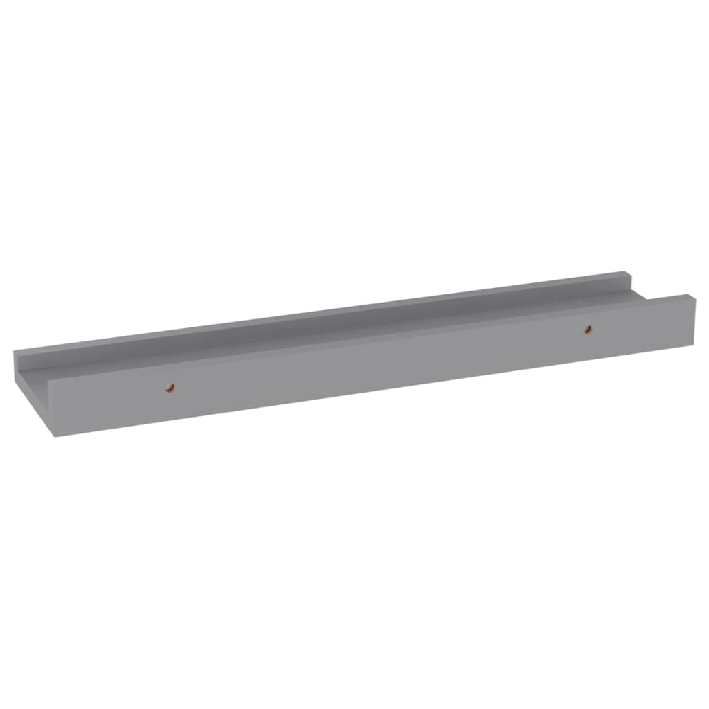 4 db szürke fali polc 40 x 9 x 3 cm