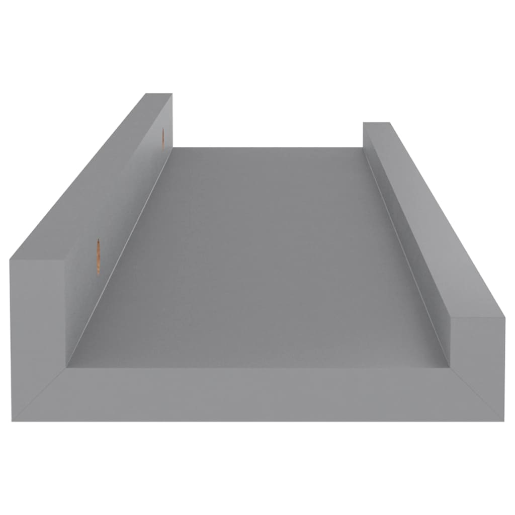 4 db szürke fali polc 40 x 9 x 3 cm